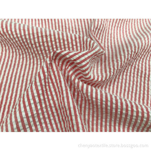 T / C Crinkle Garngefärbter Stoff